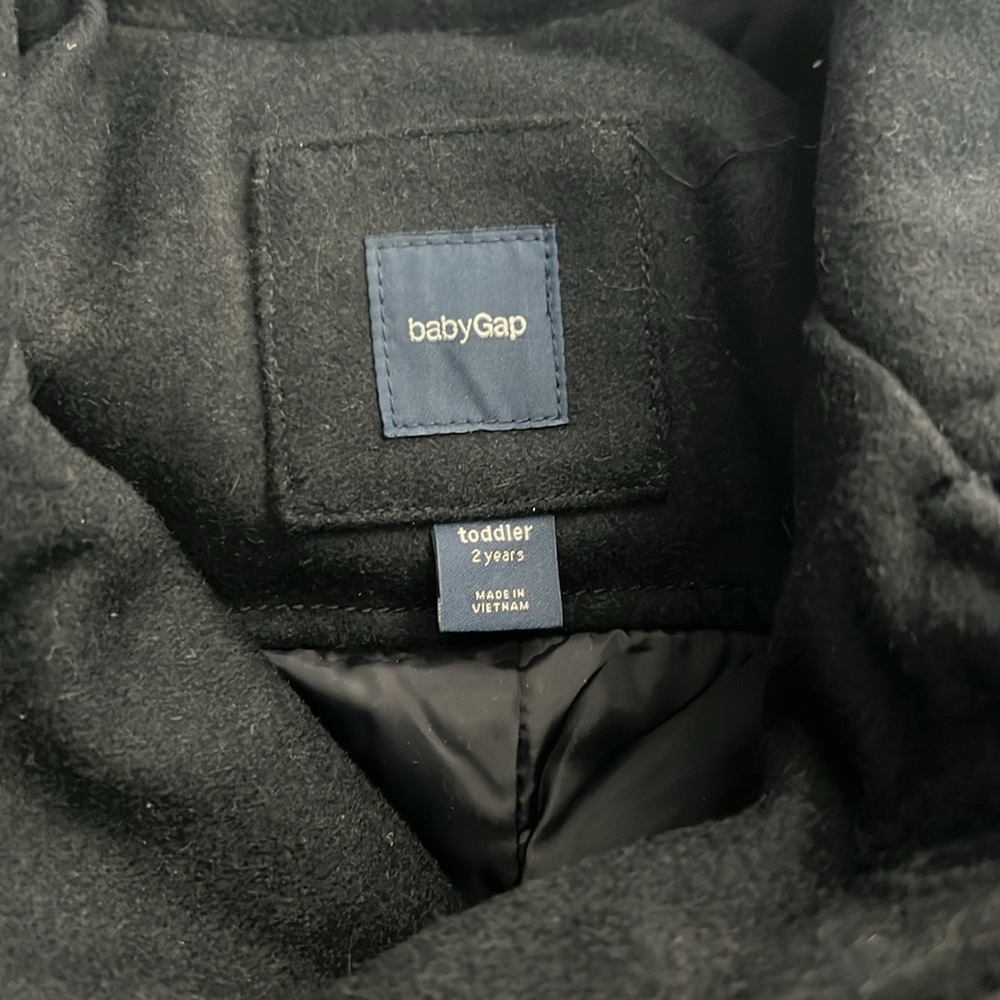 Baby Gap navy peacoat size 2T / winter coat - Picture 3 of 6